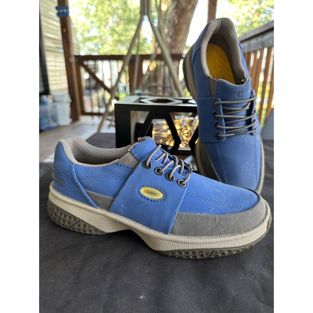 National Geographic Blue Sneakers Lace‎ Up Casual Shoes Woman's size 6.5